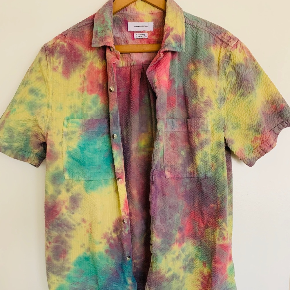Urban Outfitters Tie Dye Button Up